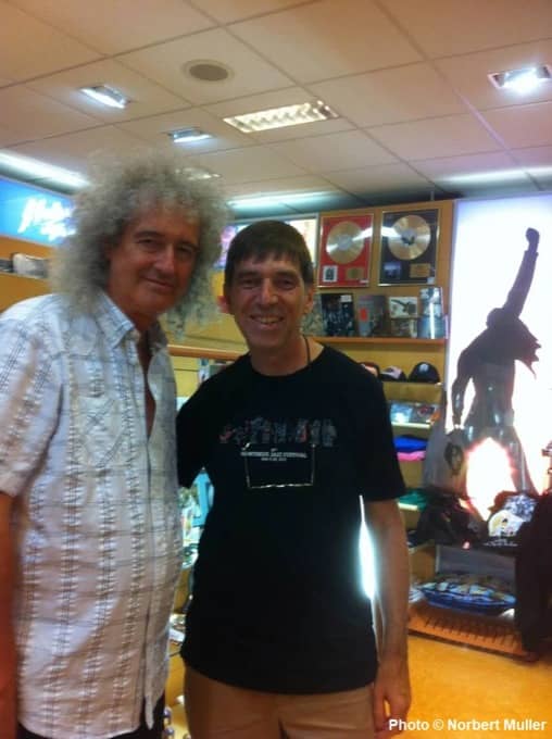 Brian May e Norbert Müller al Bazar Suisse