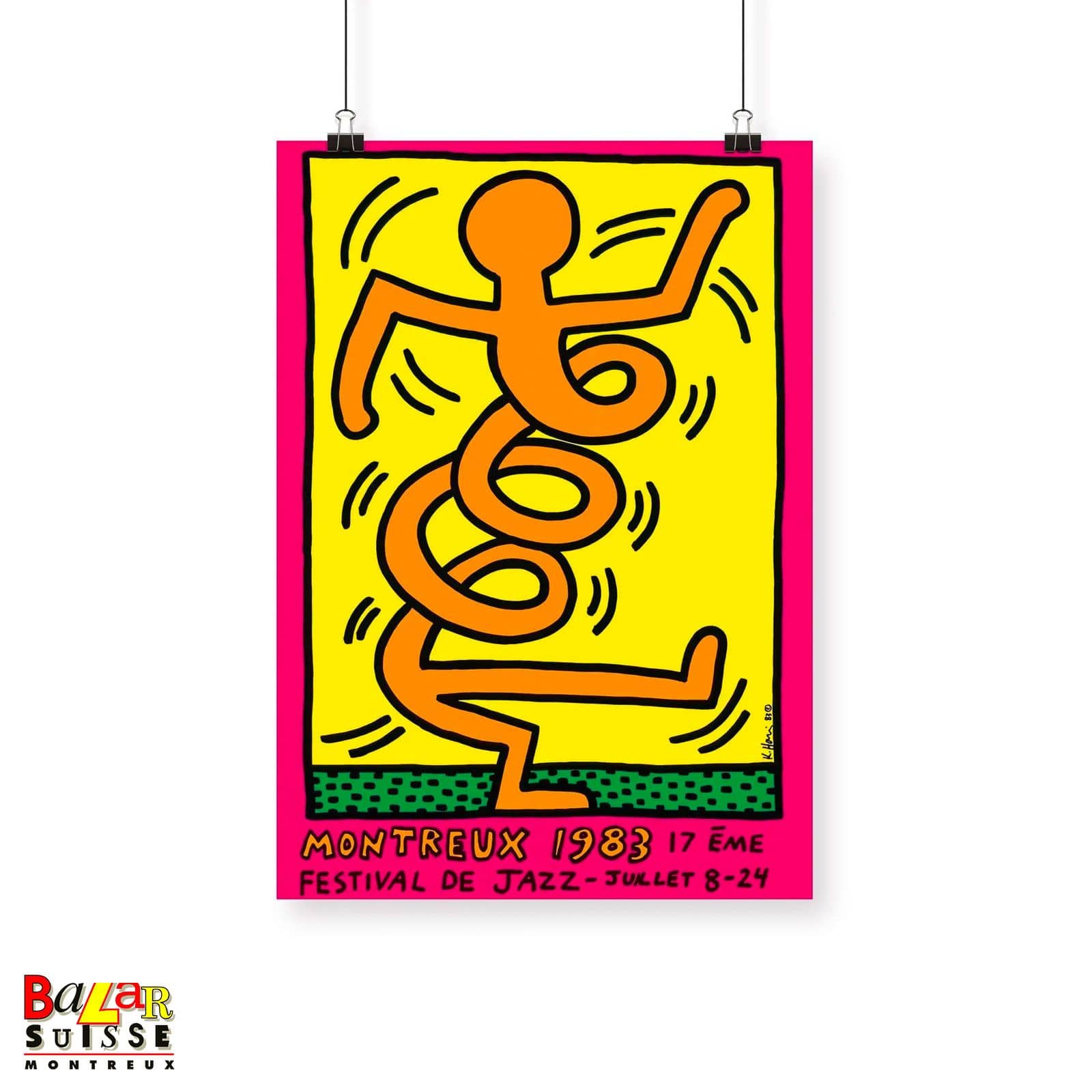 Poster zum Montreux Jazz Festival 1983 – rosa