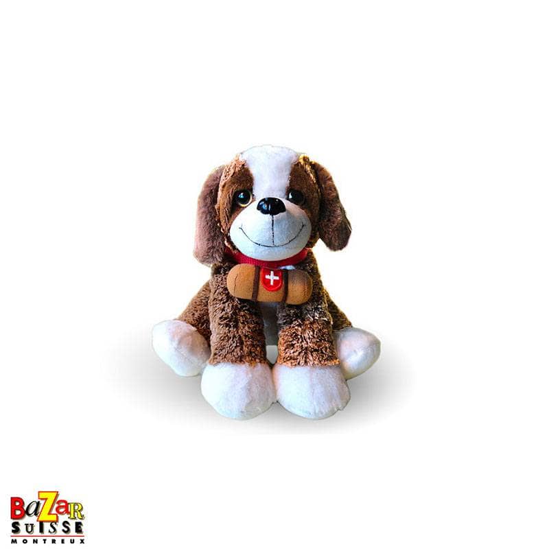 Sitzender Bernhardiner-Plüschhund