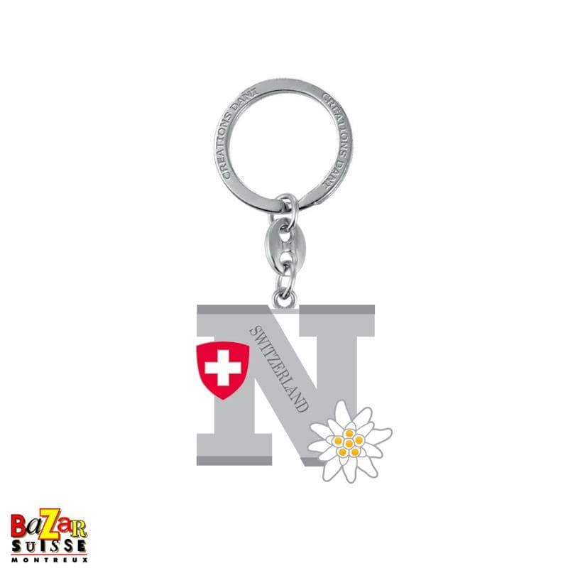 Letter "N" key ring