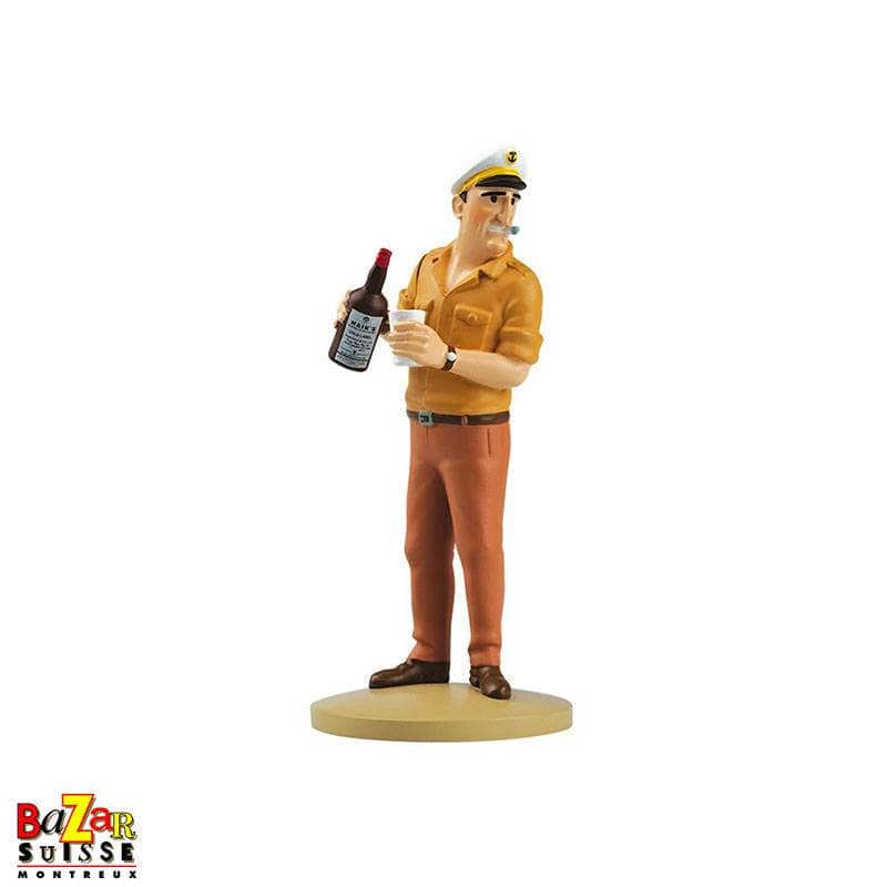 Allan taunting Haddock figurine