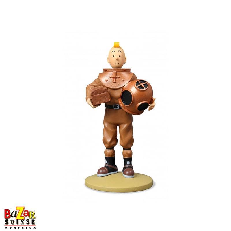Tintin-Figur im Taucheranzug
