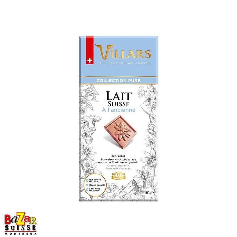 Cioccolato svizzero Villars - Lait Pur, latte svizzero tradizionale