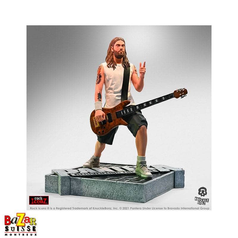 Rex Brown – Pantera – figurine Rock Iconz de Knucklebonz