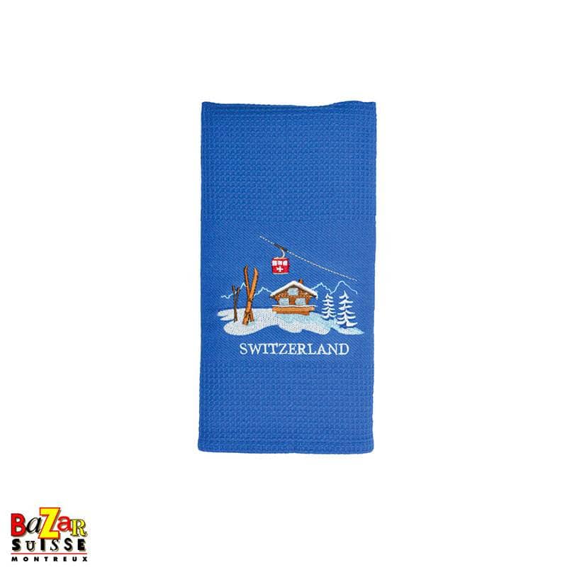 Linge de cuisine bleu – chalet