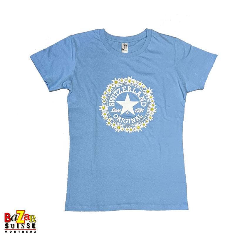 T-shirt femme Switzerland Original Edelweiss