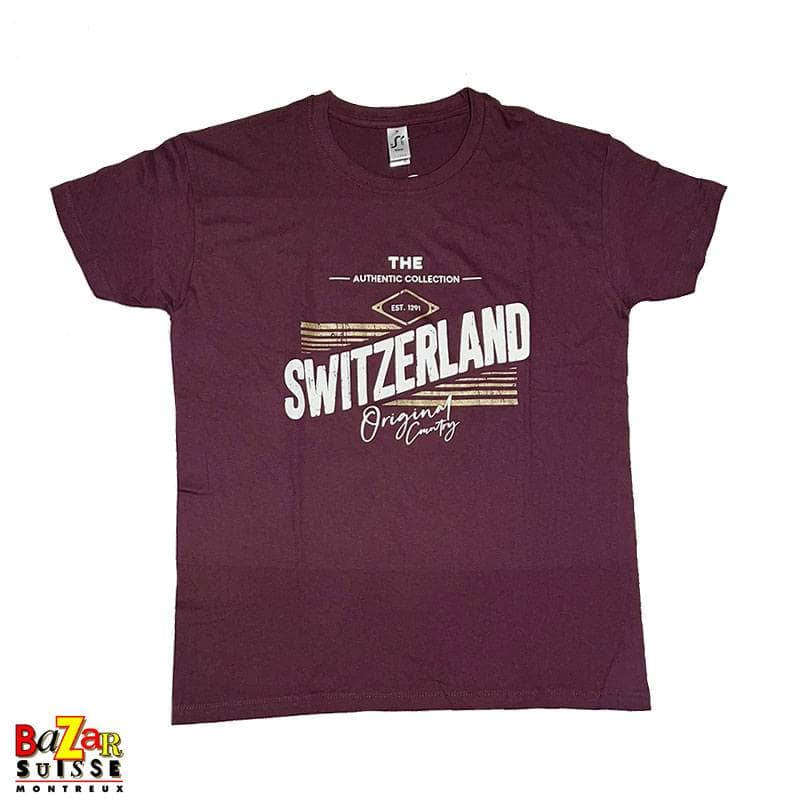 T-shirt Authentic Collection – bordeaux