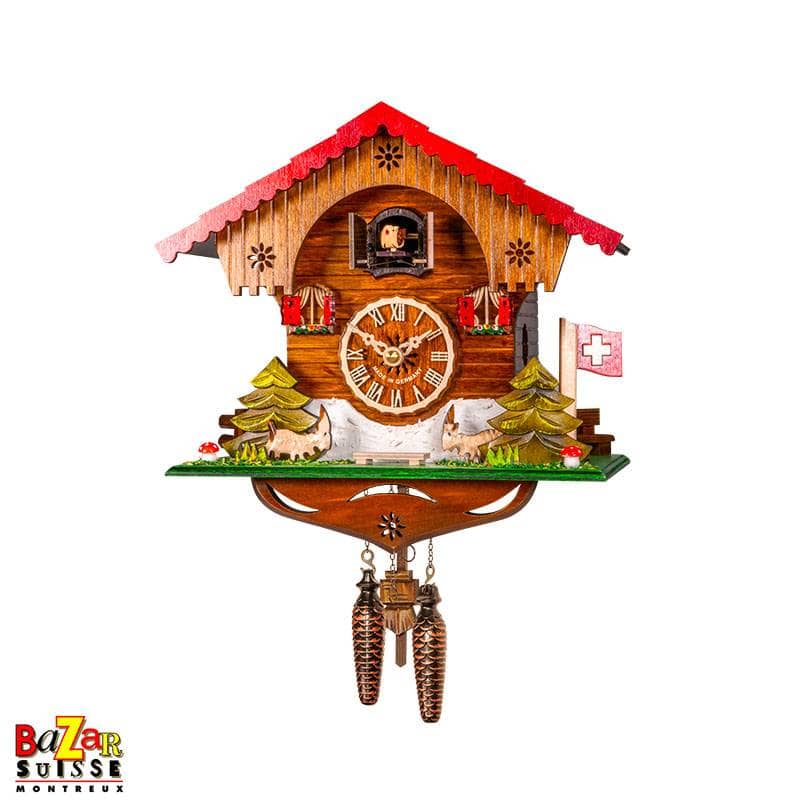 Orologio a cucù al quarzo – 2 capre