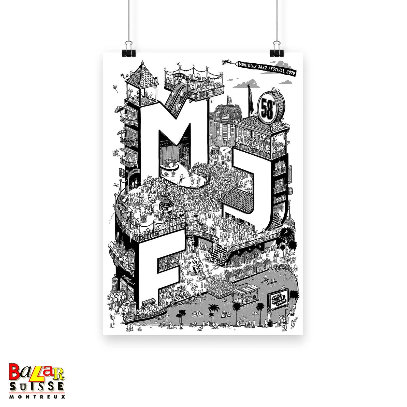 Offizielles Plakat des Montreux Jazz Festival 2024