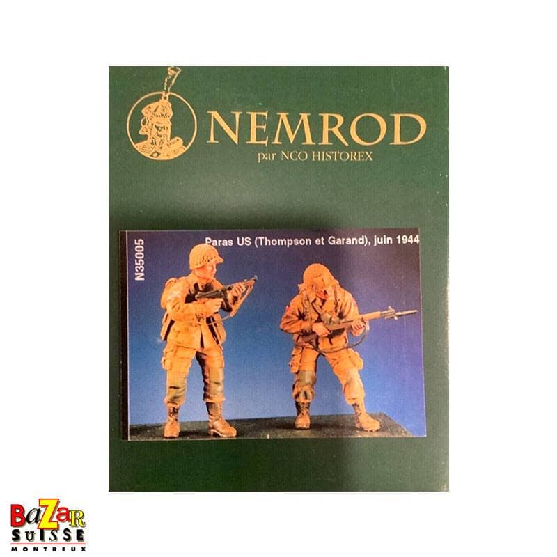 US-Fallschirmjäger Thompson & Garand - Nemrod-Figur