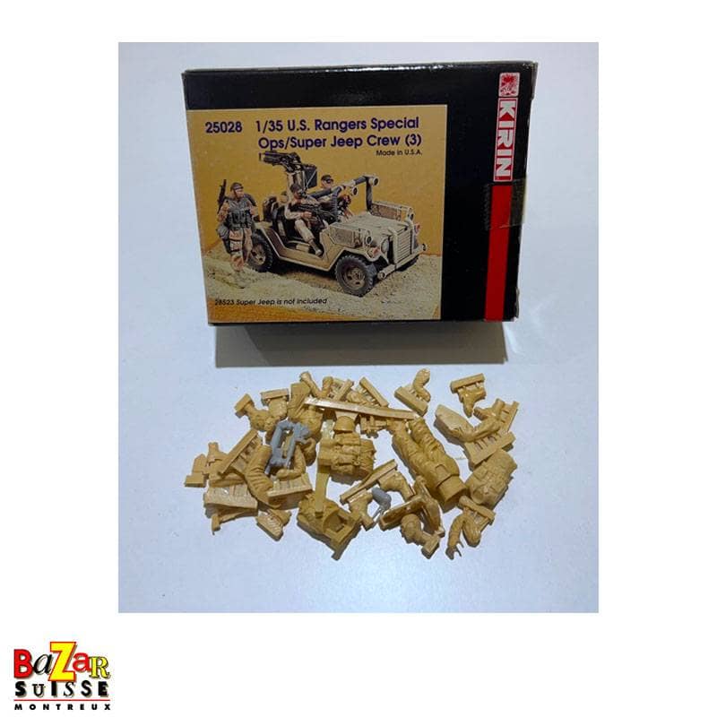US Rangers Special Ops/Super Jeep Crew (3) - Kirin-Figuren