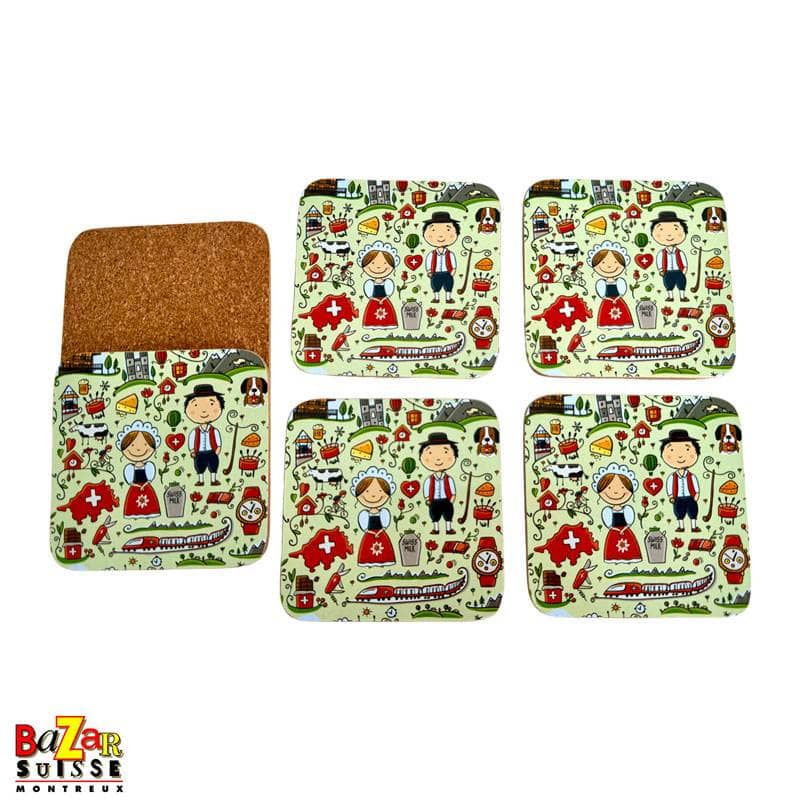 Coasters - Happy Swiss