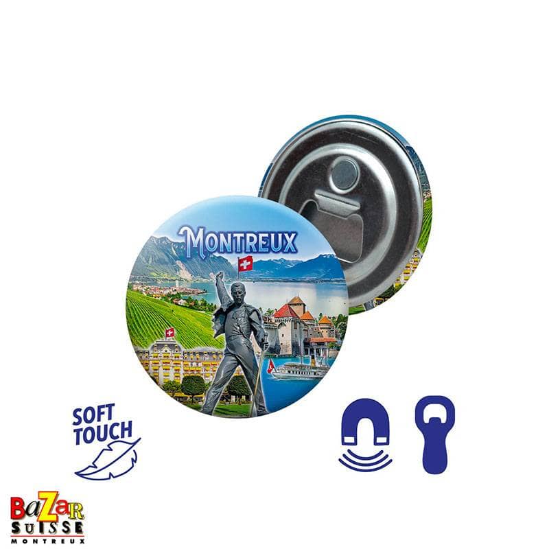 Aimant décoratif rond et souple – motifs de Montreux