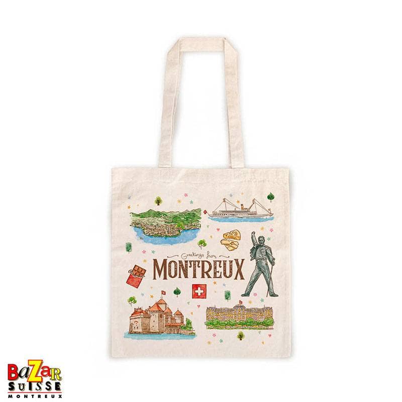 Borsa tote – motivi di Montreux