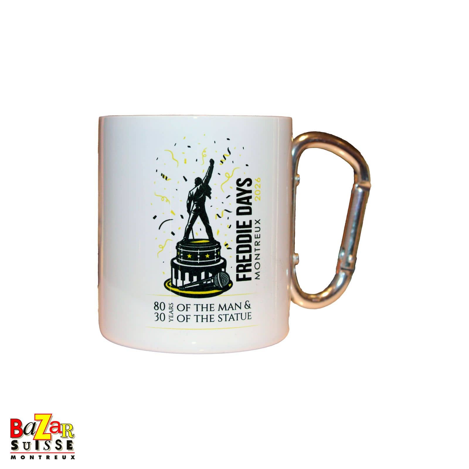 Freddie Days 2026 carabiner mug