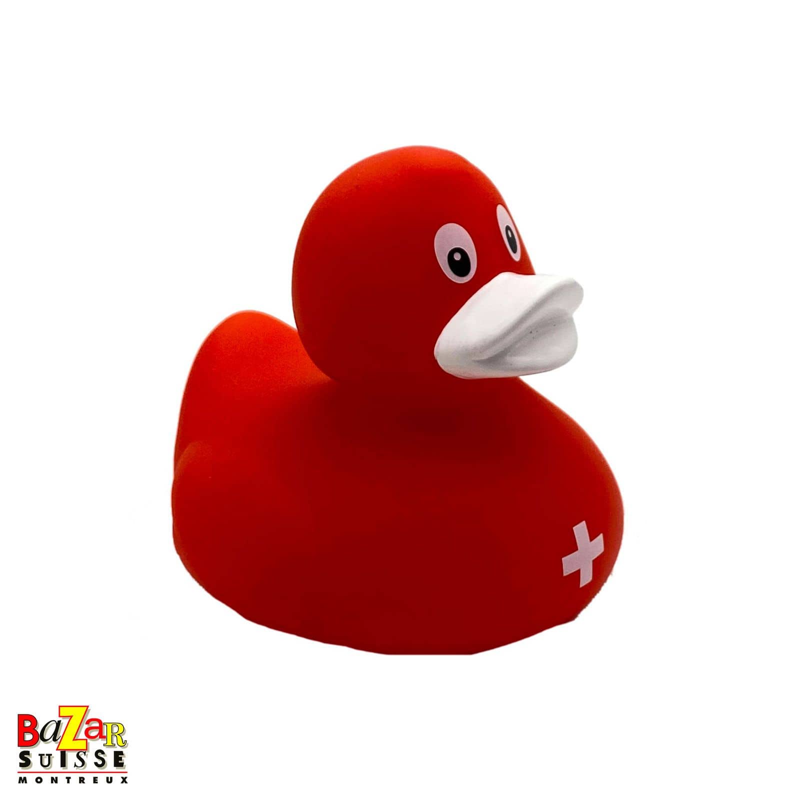 Canard de bain – croix suisse
