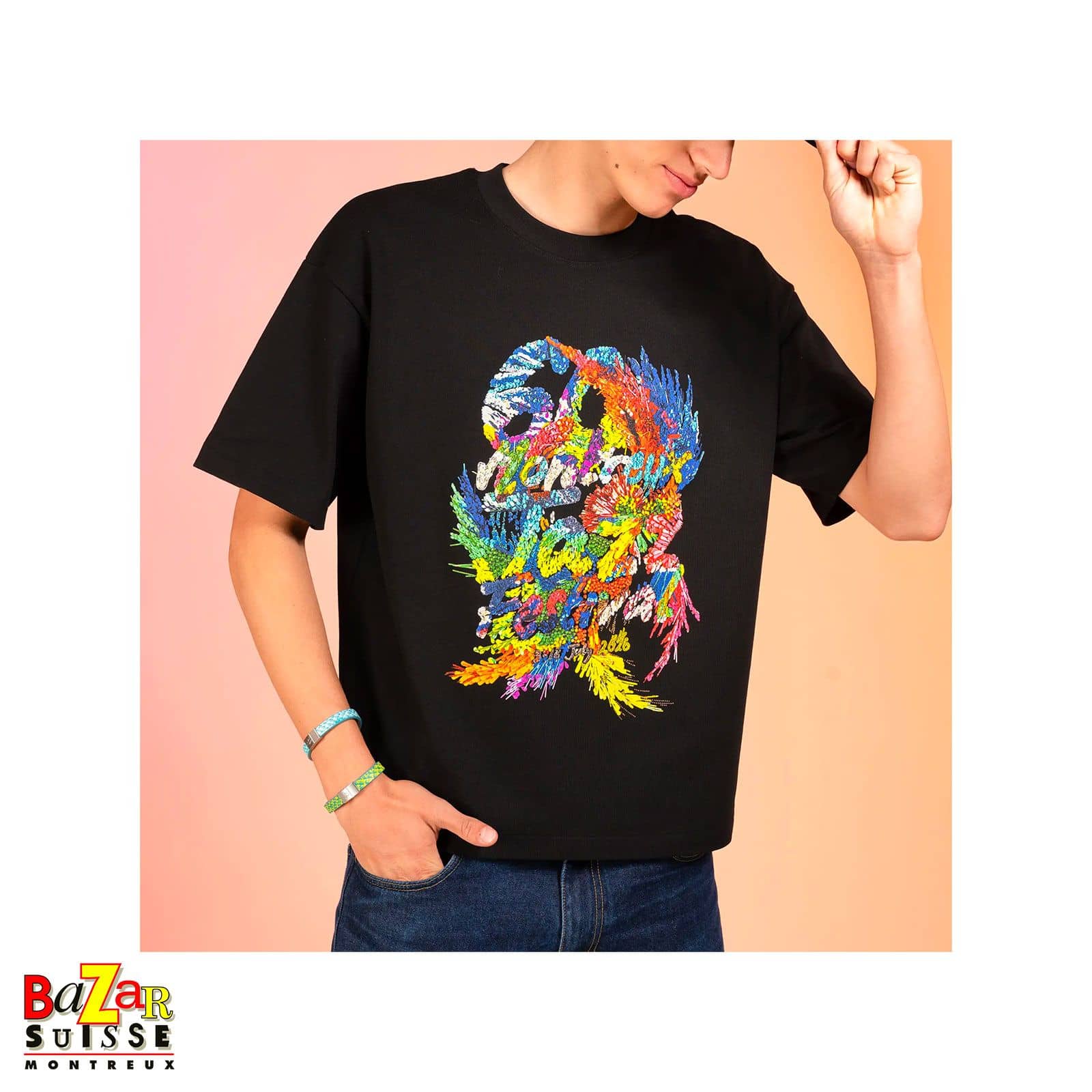 T-shirt officiel du Montreux Jazz Festival 2026 – Kévin Germanier