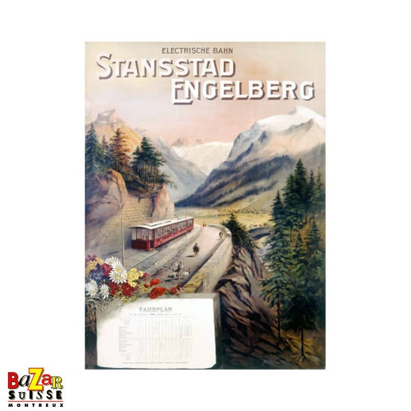 Stansstad-Engelberg Eisenbahnposter