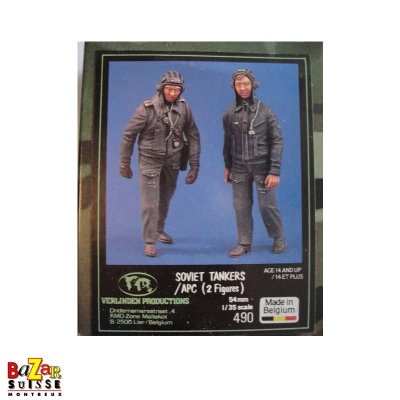 Soviet Tankers/APC - 2 figurines Verlinden