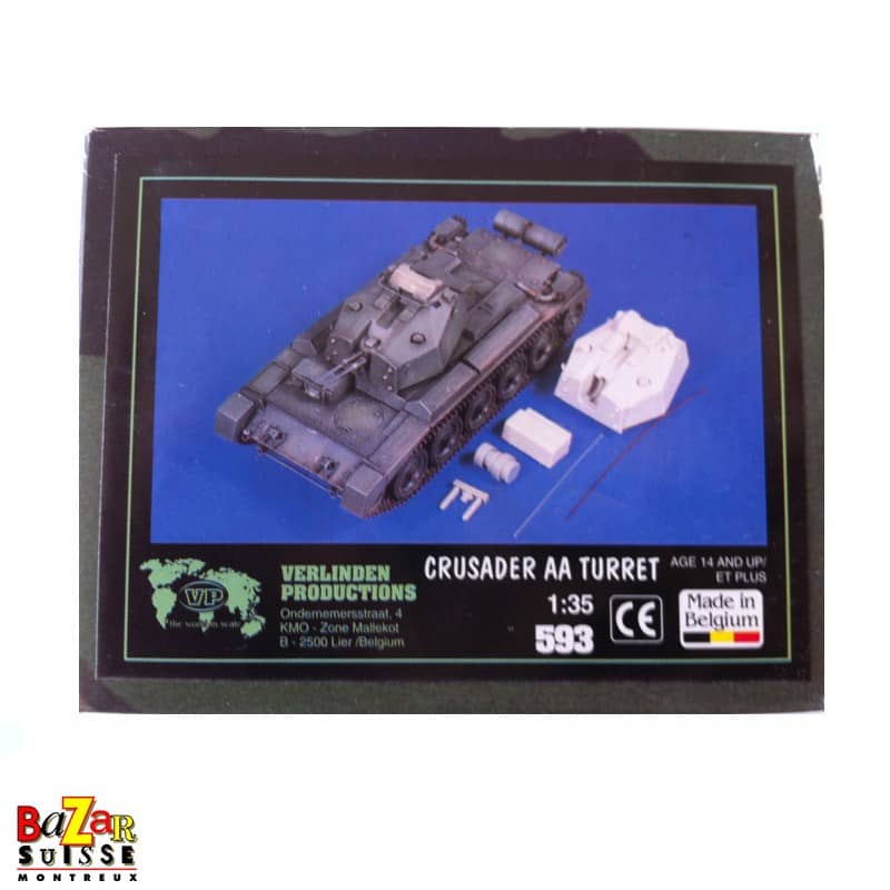 Torretta Crusader AA – modello Verlinden