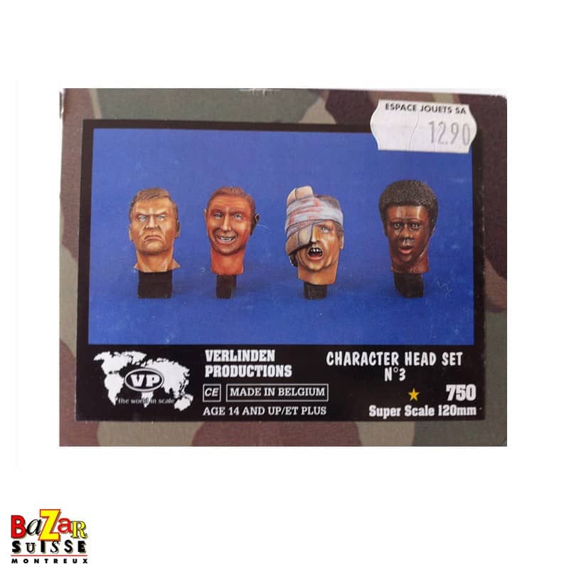 Set di teste di personaggi n. 3 – statuetta Verlinden