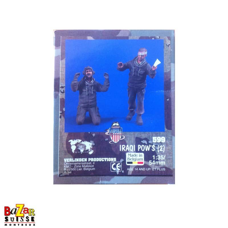 2 prisonniers de guerre irakiens – figurines Verlinden