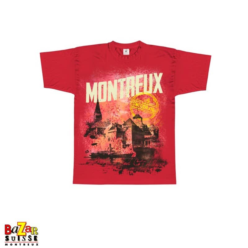T-shirt Montreux - Switzerland - rouge