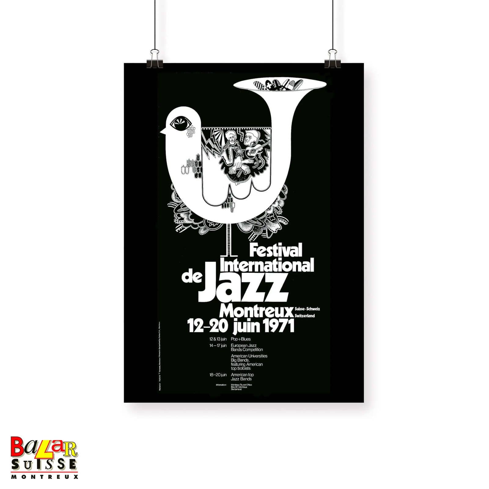 Poster zum Montreux Jazz Festival 1971
