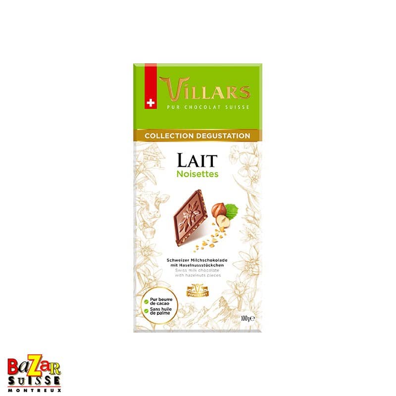 Villars Schweizer Schokolade – Lait Noisettes