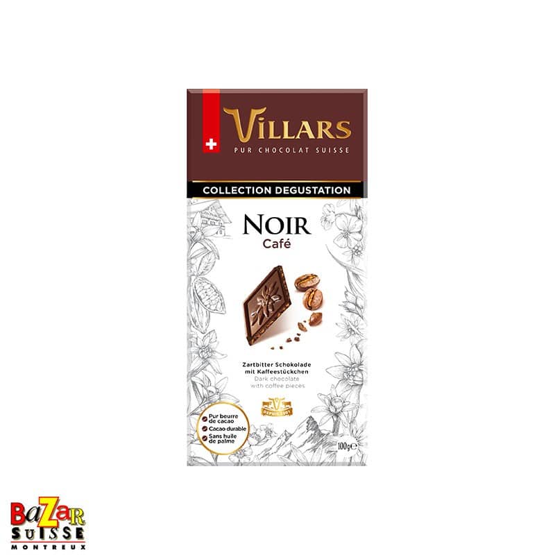 Villars Schweizer Schokolade - Dunkle Schokolade mit Kaffee