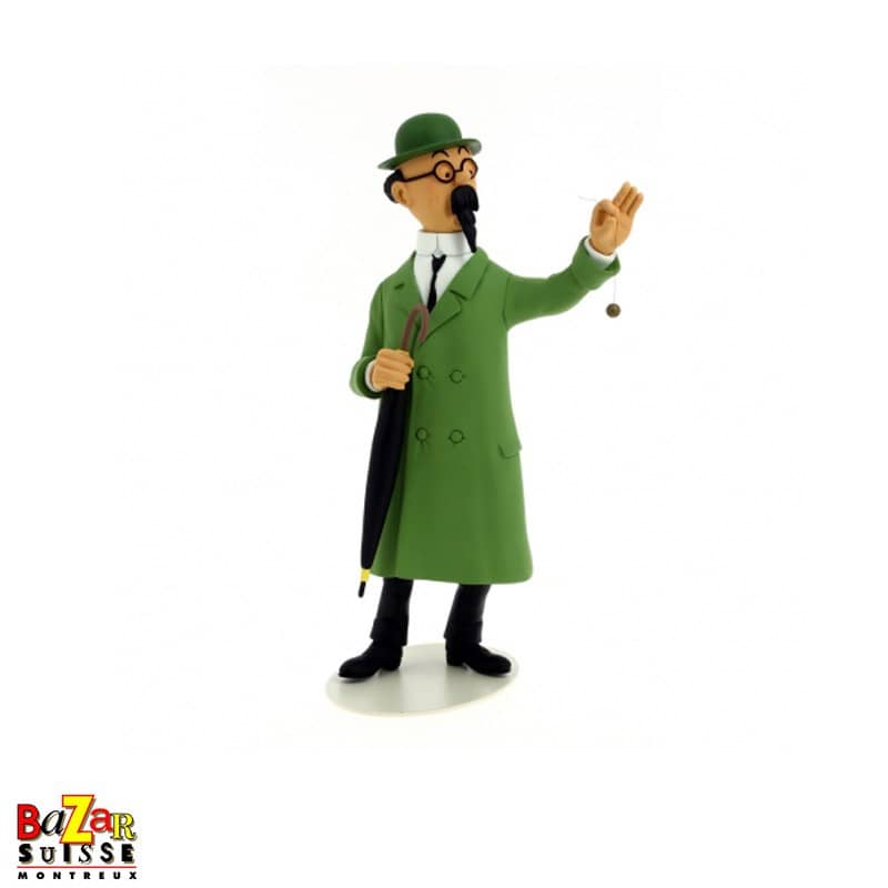 Professor Calculus with pendulum figurine