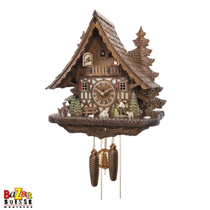 8-Day Mechanical Cuckoo Clock – Woodcutter