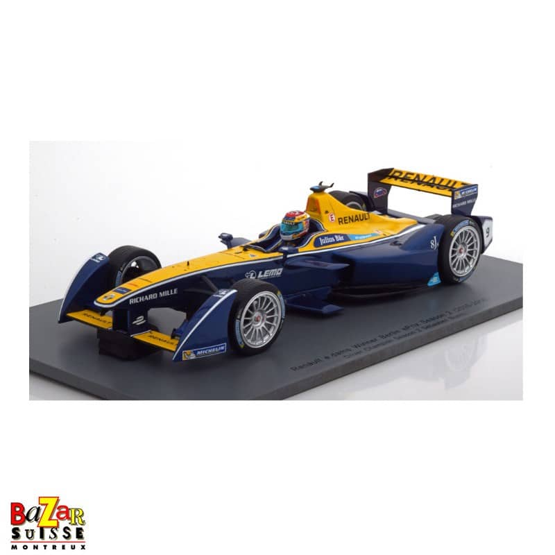 RENAULT E.DAMS Formula E, n°9 pilotée par le Suisse Sebastien Buemi, 1 :18 – SPARK
