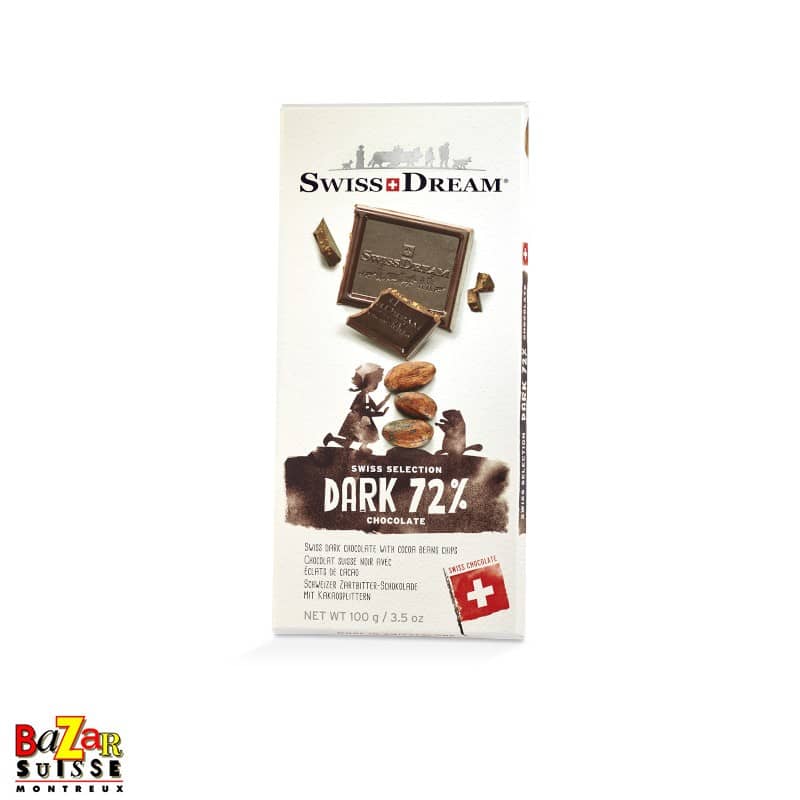 Swiss Dream Schweizer Schokolade – 72% dunkel