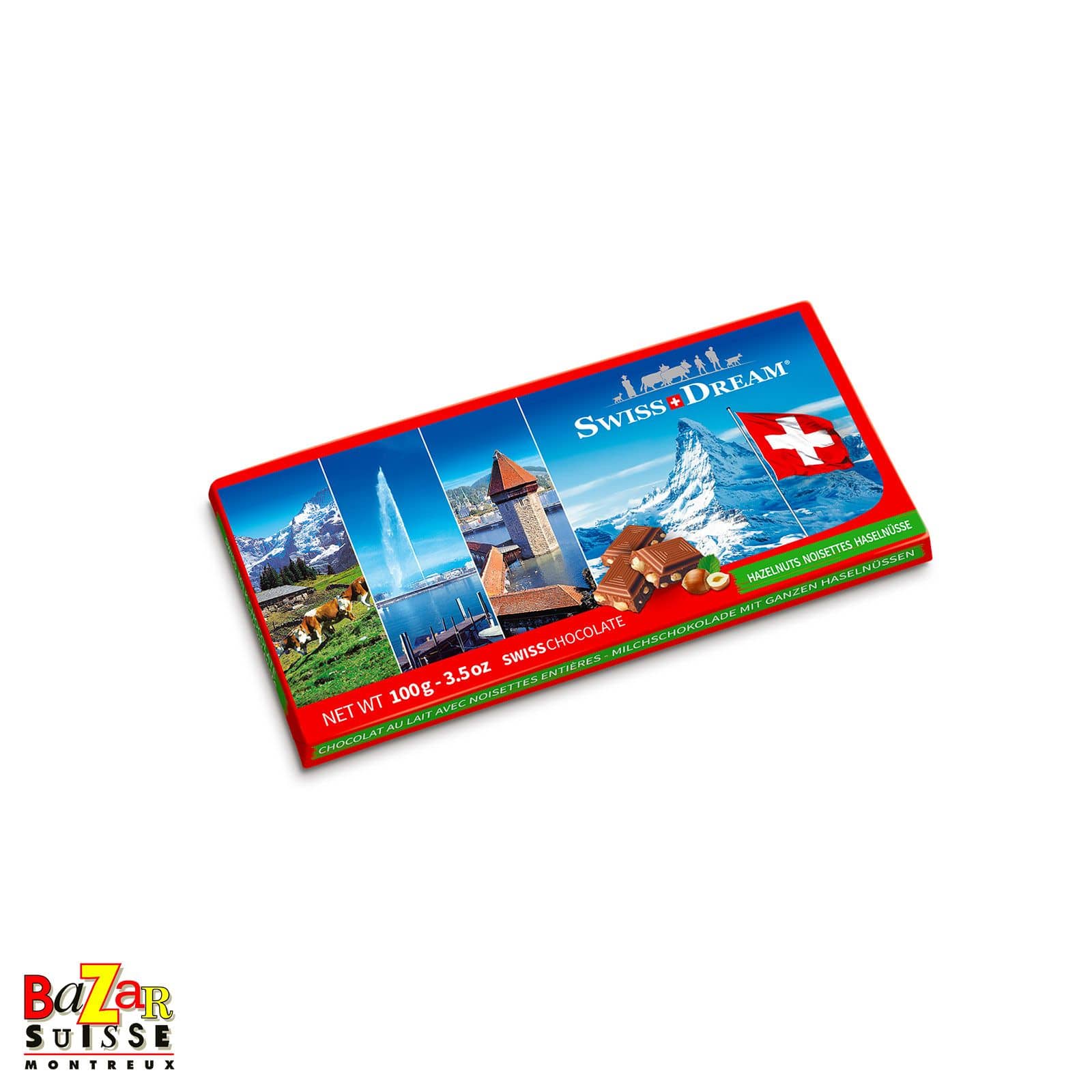 Swiss Dream Schweizer Schokolade – Milch und Haselnüsse