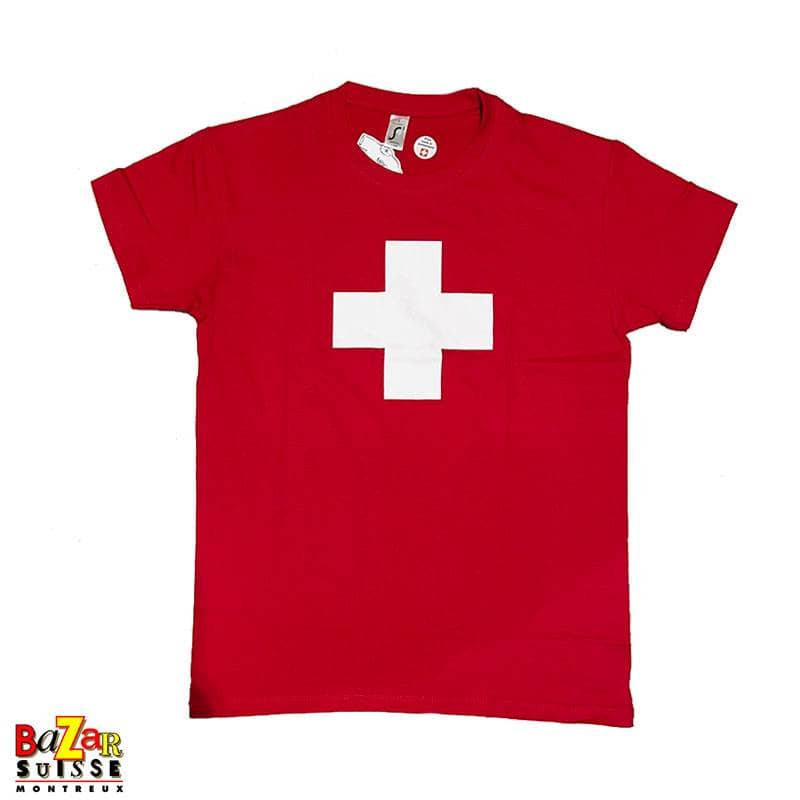 T-shirt à croix suisse