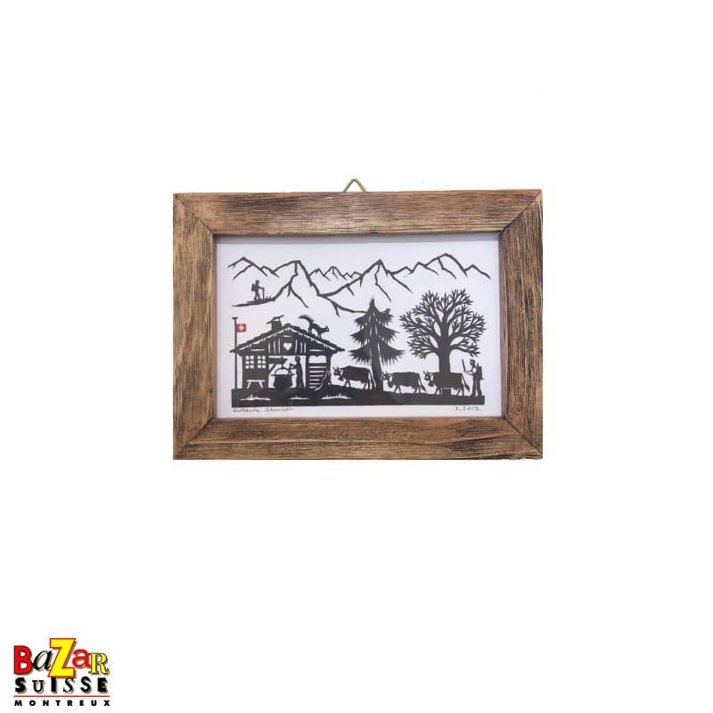 Quadro con ritaglio di carta