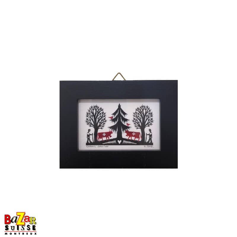 Quadro con ritaglio di carta