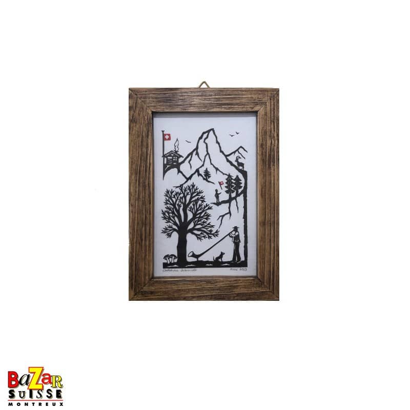 Quadro con ritaglio di carta