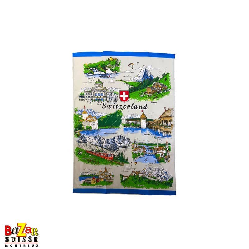 Linge de cuisine - vues de Suisse