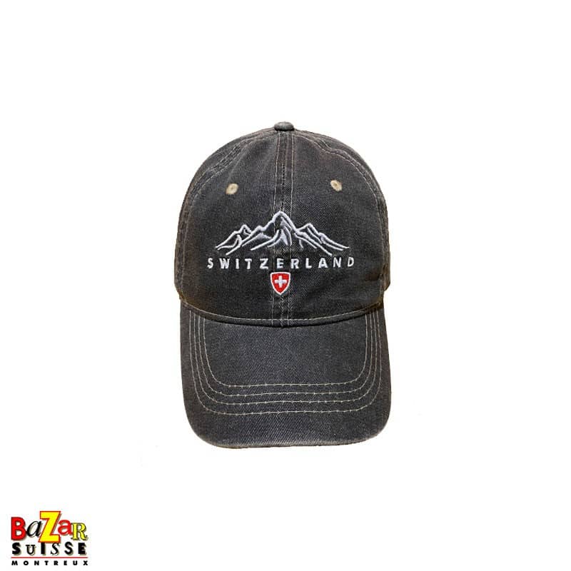 Cappellino nero in denim Switzerland