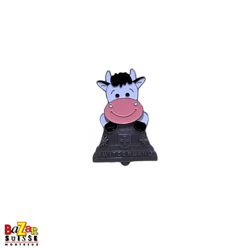 Aimant décoratif – vache avec cloche mobile