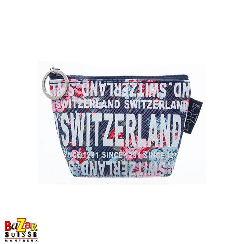 Robin Ruth Münztäschchen – Switzerland mit blauen Blumen