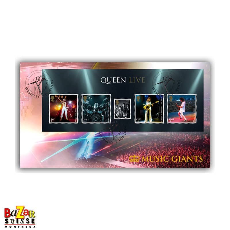 Francobolli – busta primo giorno del foglietto Queen Live