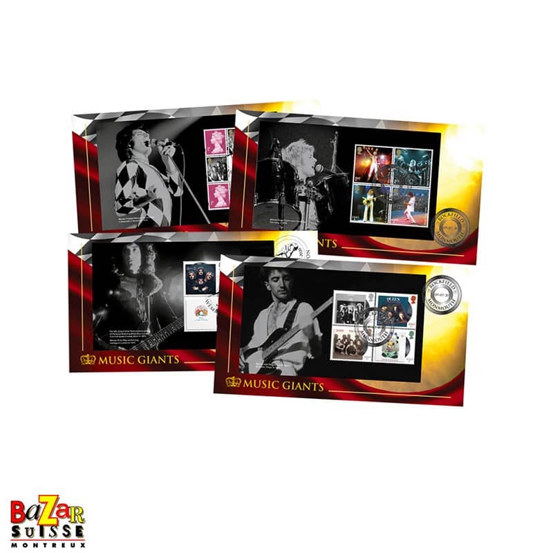Stamps – Queen Prestige Booklet Set of 4 Covers