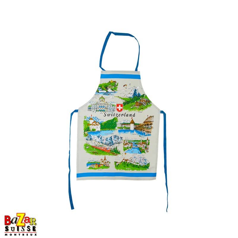 Tablier de cuisine - vues de Suisse