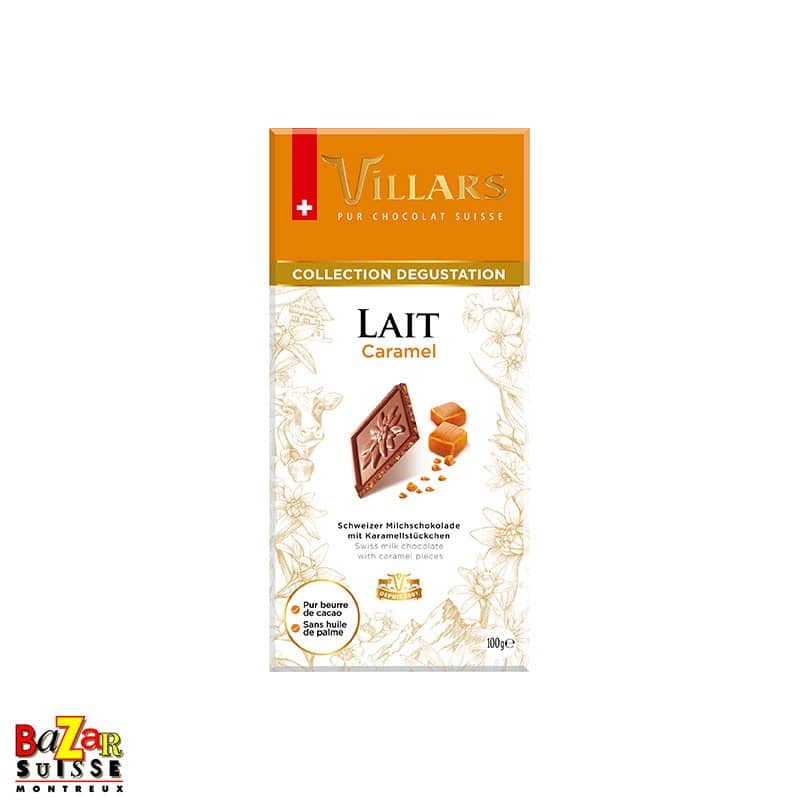 Villars Schweizer Schokolade - Milchschokolade mit Karamell