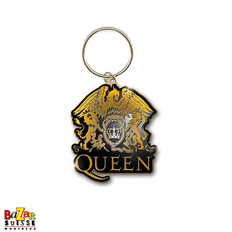Queen Crest Gold Keyring