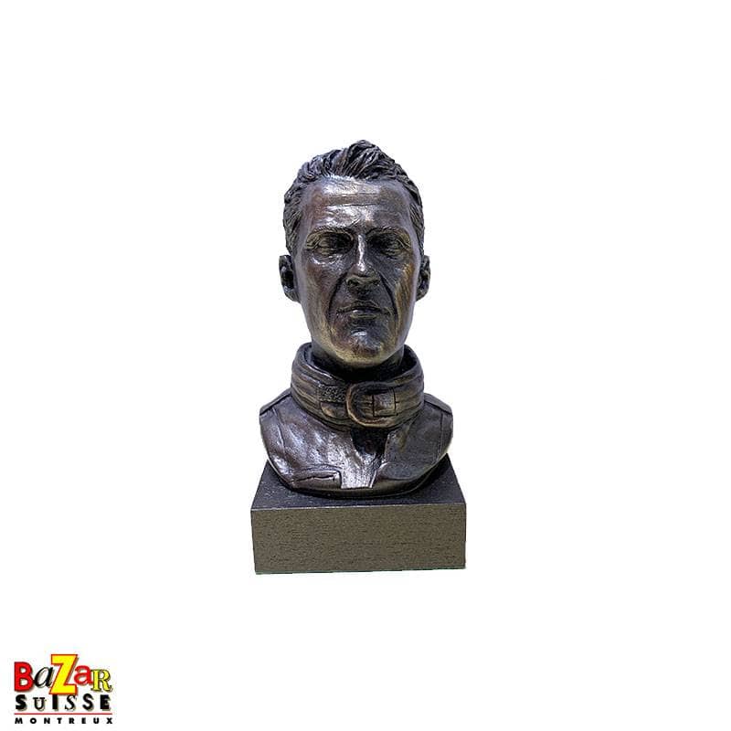 Michael Schumacher bronze-effect bust