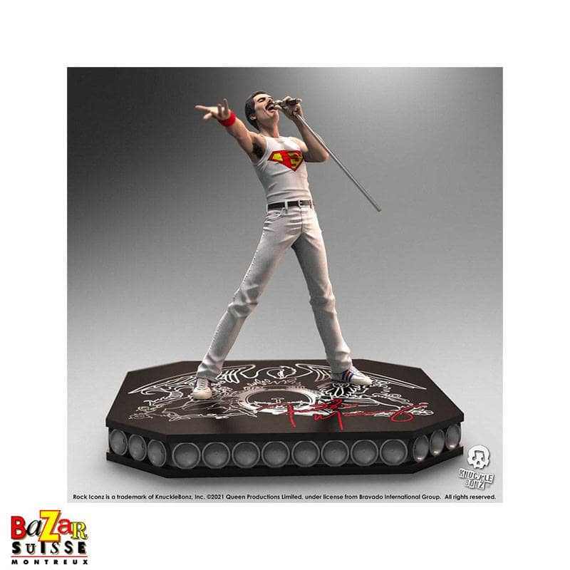 Freddie Mercury – Queen – statuetta Rock Iconz di Knucklebonz